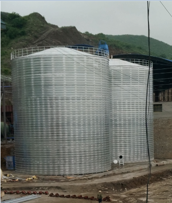 南充粮食钢板仓的安装全过程不用热焊接